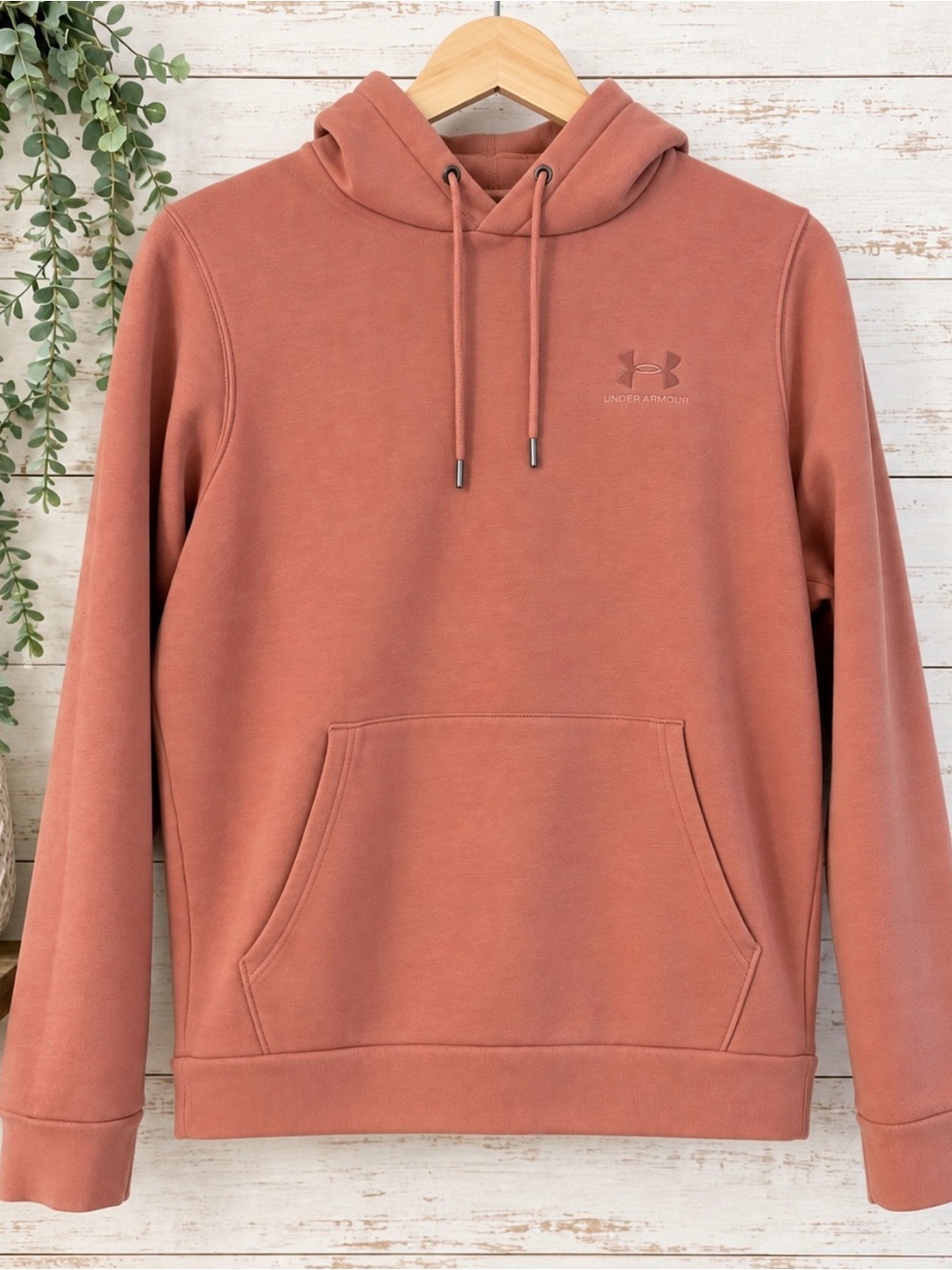 Under Armour Men's Pullover Hoodie in Terracotta